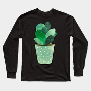 Water color cacti funny gift idea for men women men and kids Long Sleeve T-Shirt